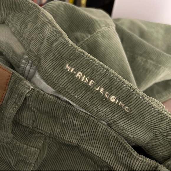 💕 AE high rise jegging Green Corduroy Pants 12 - Picture 6 of 11